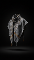 Luxury silk keffiyah scarf