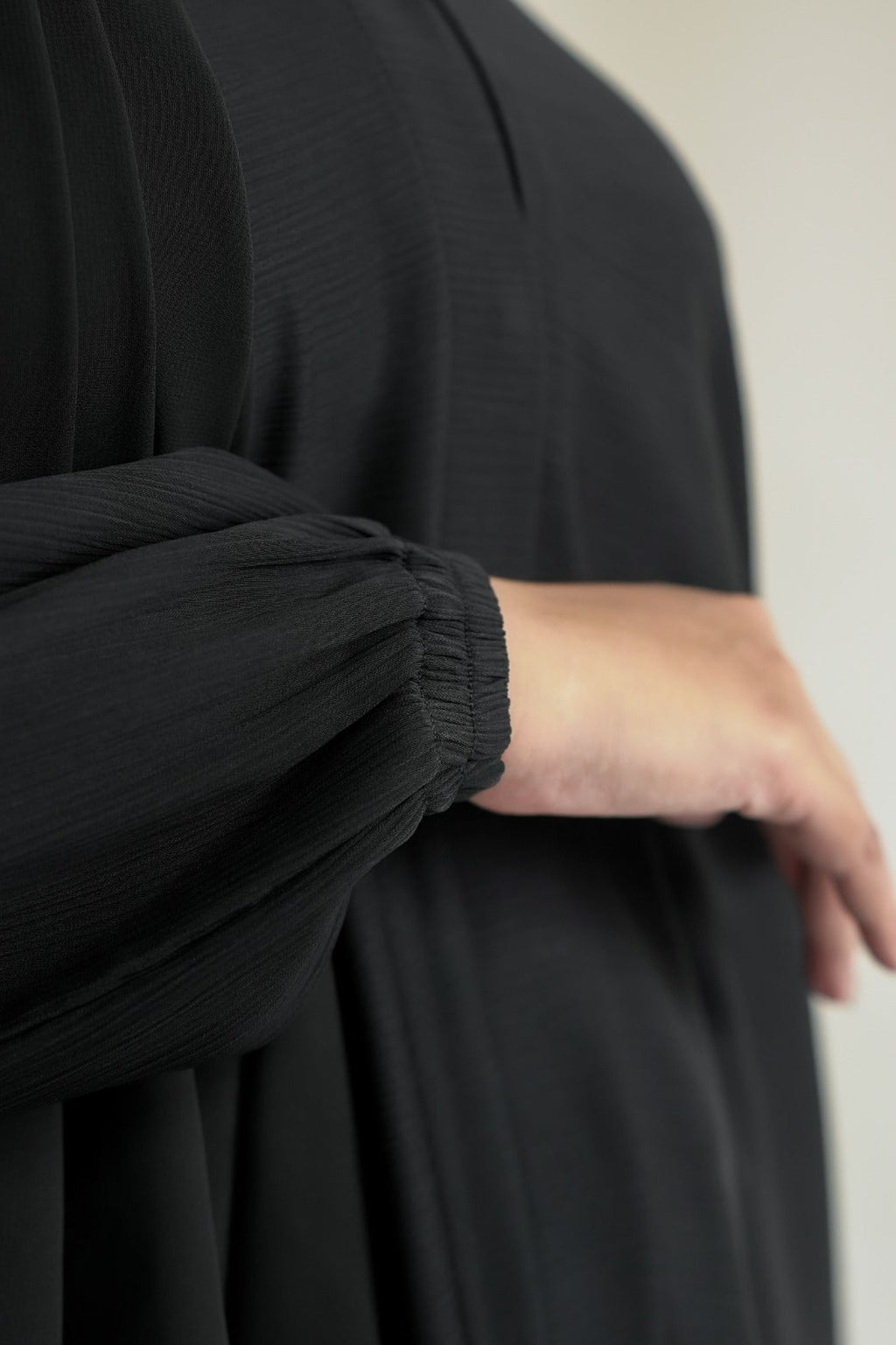 Black Chiffon Scarf