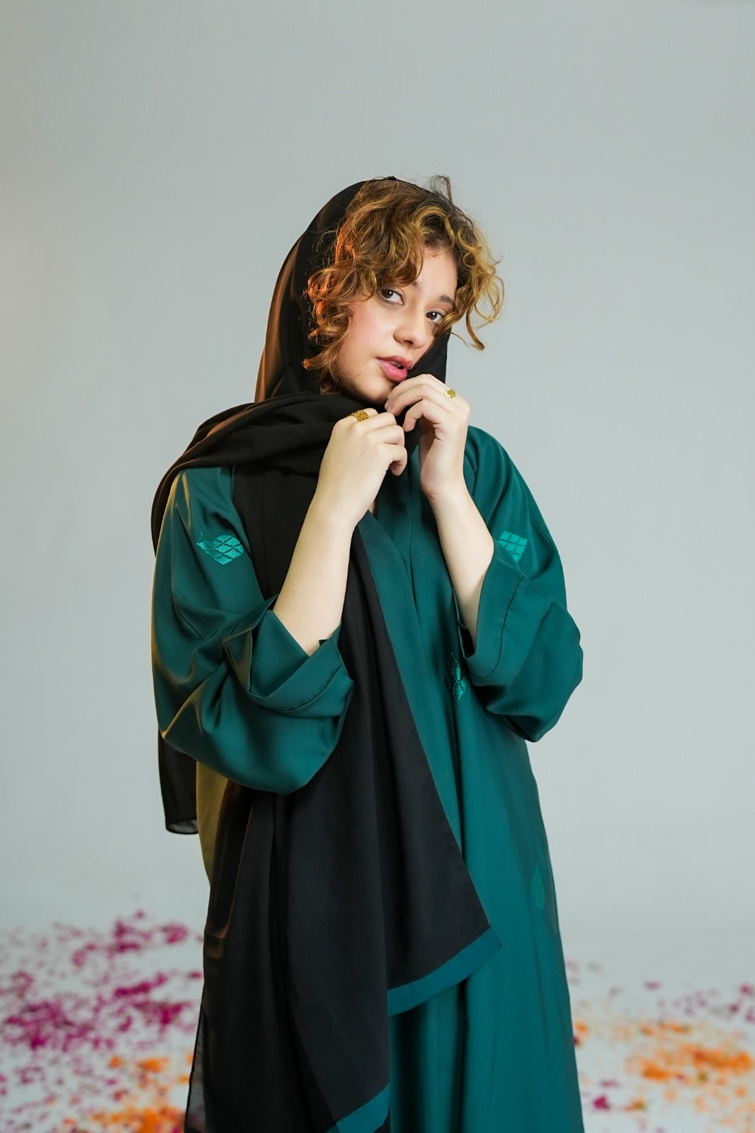 Zahara Hooded Abaya - Burgundy