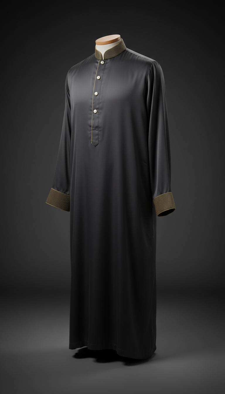 Men's tailored silk jubbah